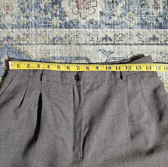 Pendleton Vintage 100% Wool Brown Dress Pants Women's Size 12 with Hemming - Picture 6 of 11